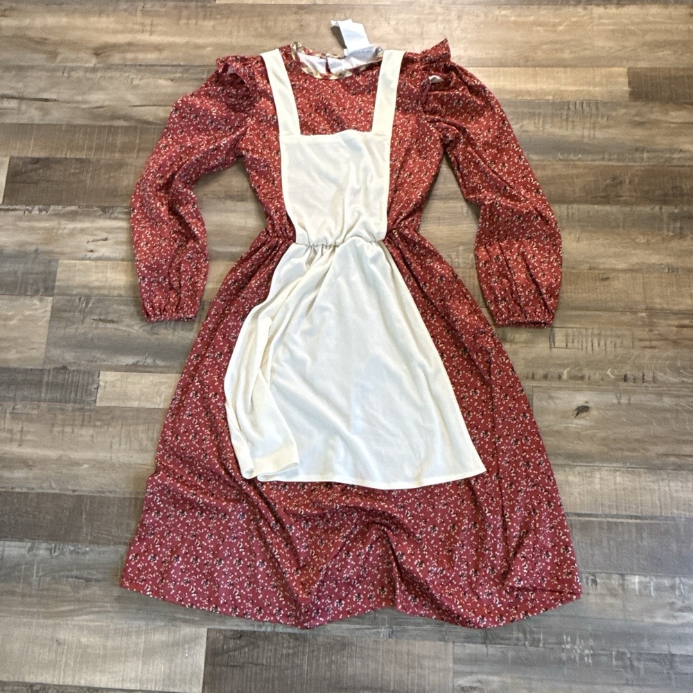 California Costumes Frontier Settler Girl Child Red Sz L